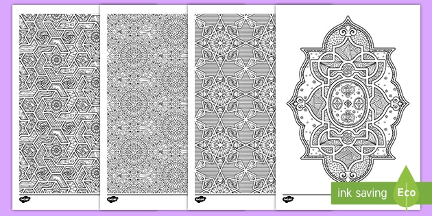 Islamic pattern louring sheets