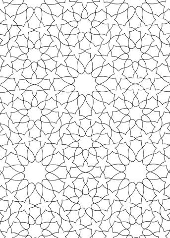 Islamic pattern coloring page from pattern category select from printable crafts of cartoons â pattern coloring pages islamic mosaic art islamic pattern