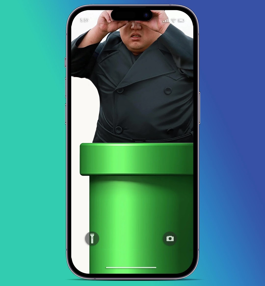 Kim dynamic island iphone wallpaper
