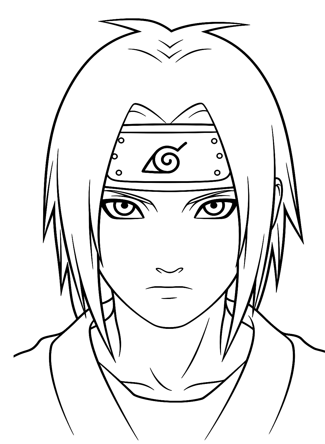 Uchiha itachi coloring pages