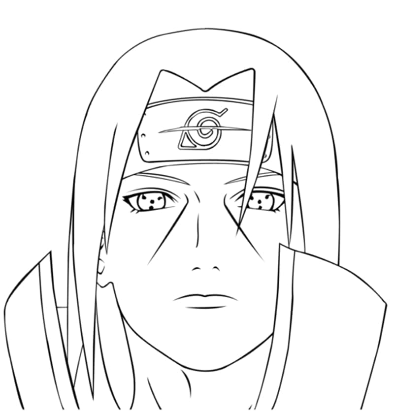 Itachi uchiha coloring pages