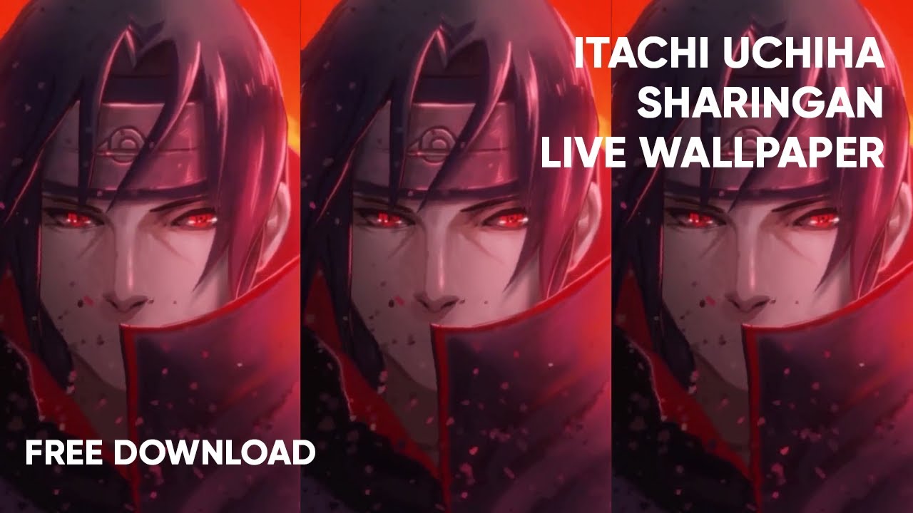 Itachi uchiha sharingan live wallpaper