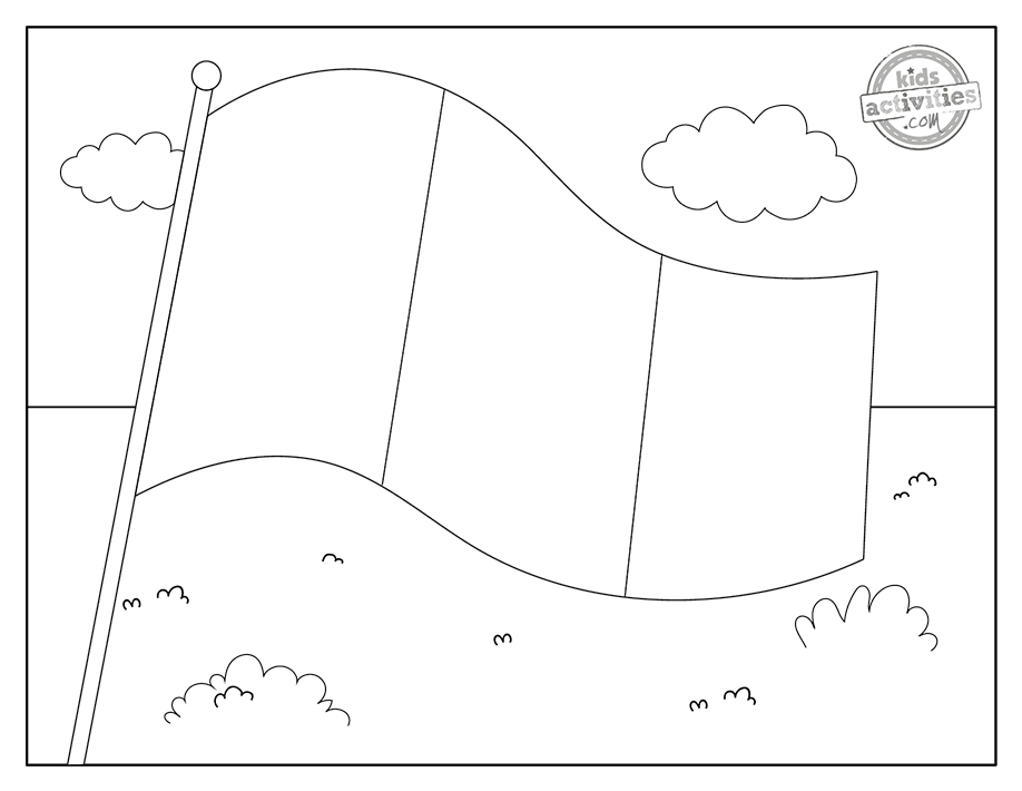 Free iconic italian flag coloring pages kids activities blog