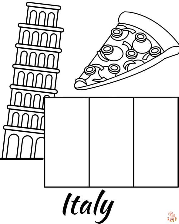 Printable italy coloring pages free for kids and adults
