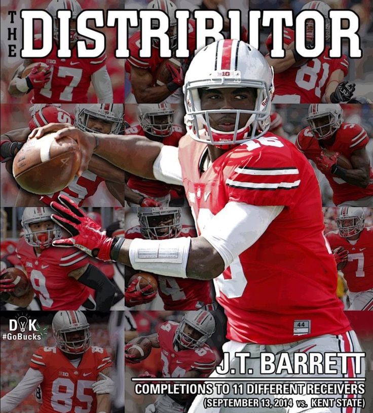 Jt barrett the distributor buckeye nation has never seen anything like this before ohio state buckeyes football ohio state football buckeye nation
