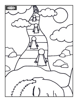 Jacobs ladder coloring page by spirit fingers tpt