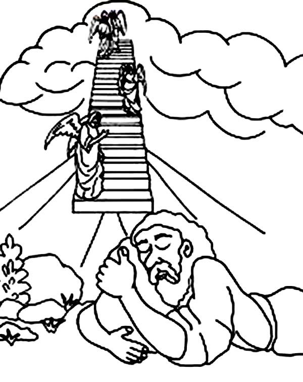 Jacobs dream coloring pages free thanksgiving coloring pages jacobs ladder