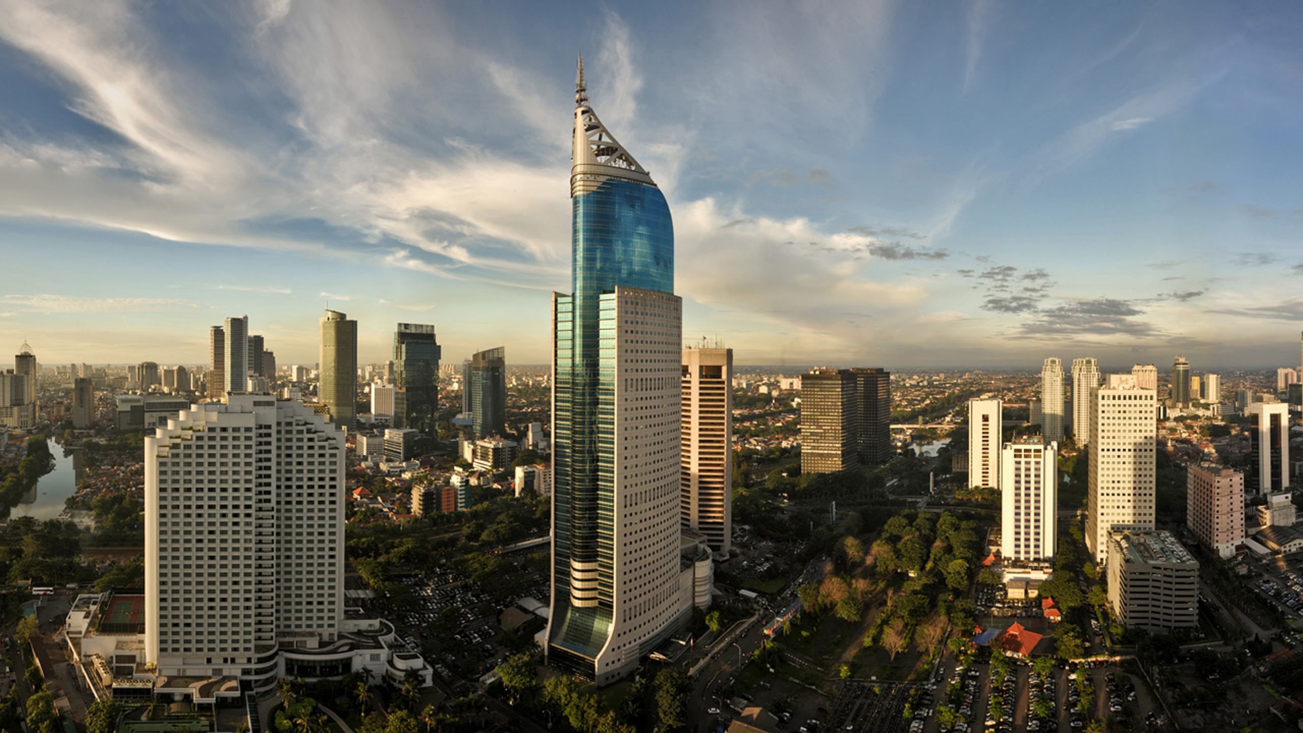 Jakarta indonesia skyline wallpaper hd
