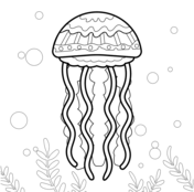 Jellyfish coloring pages free coloring pages