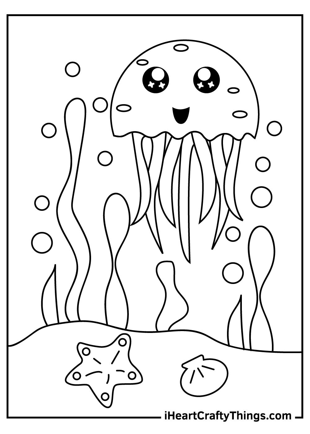 Jellyfish coloring pages unicorn coloring pages fish coloring page detailed coloring pages