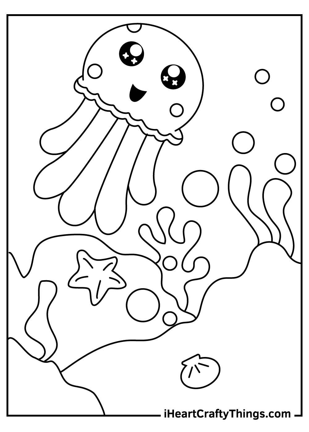 Jellyfish coloring pages free printables
