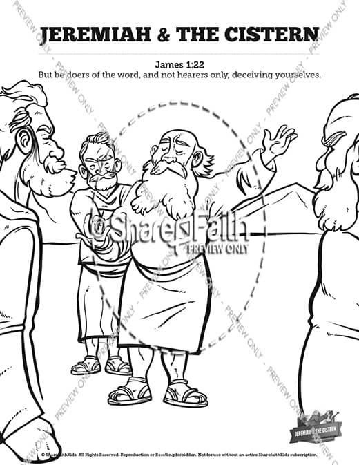 The prophet jeremiah sunday school coloring pages â