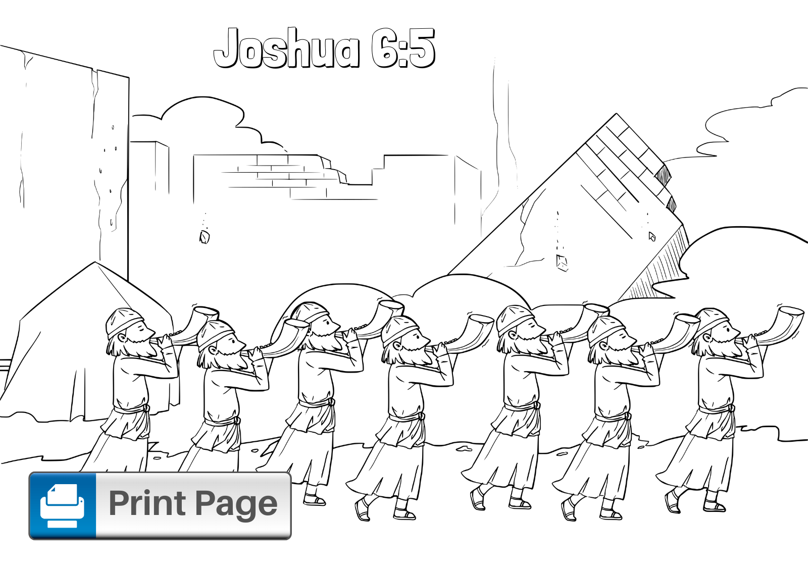 Free walls of jericho coloring pages for kids printable pdfs â connectus