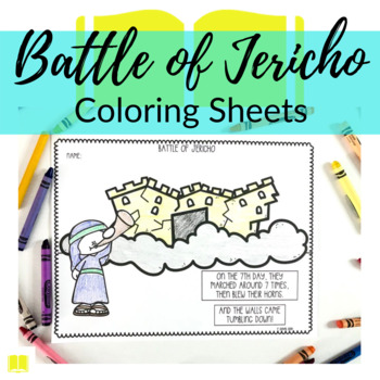 Battle of jericho coloring sheets for sunday school or homeschool print go