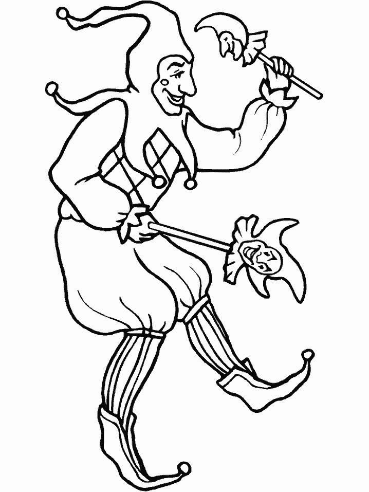 Jester mardi gras coloring pages cartoon coloring pages coloring pages whale coloring pages