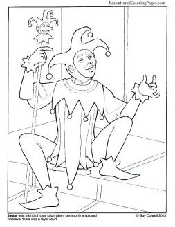 Jester animal coloring pages coloring books illustration