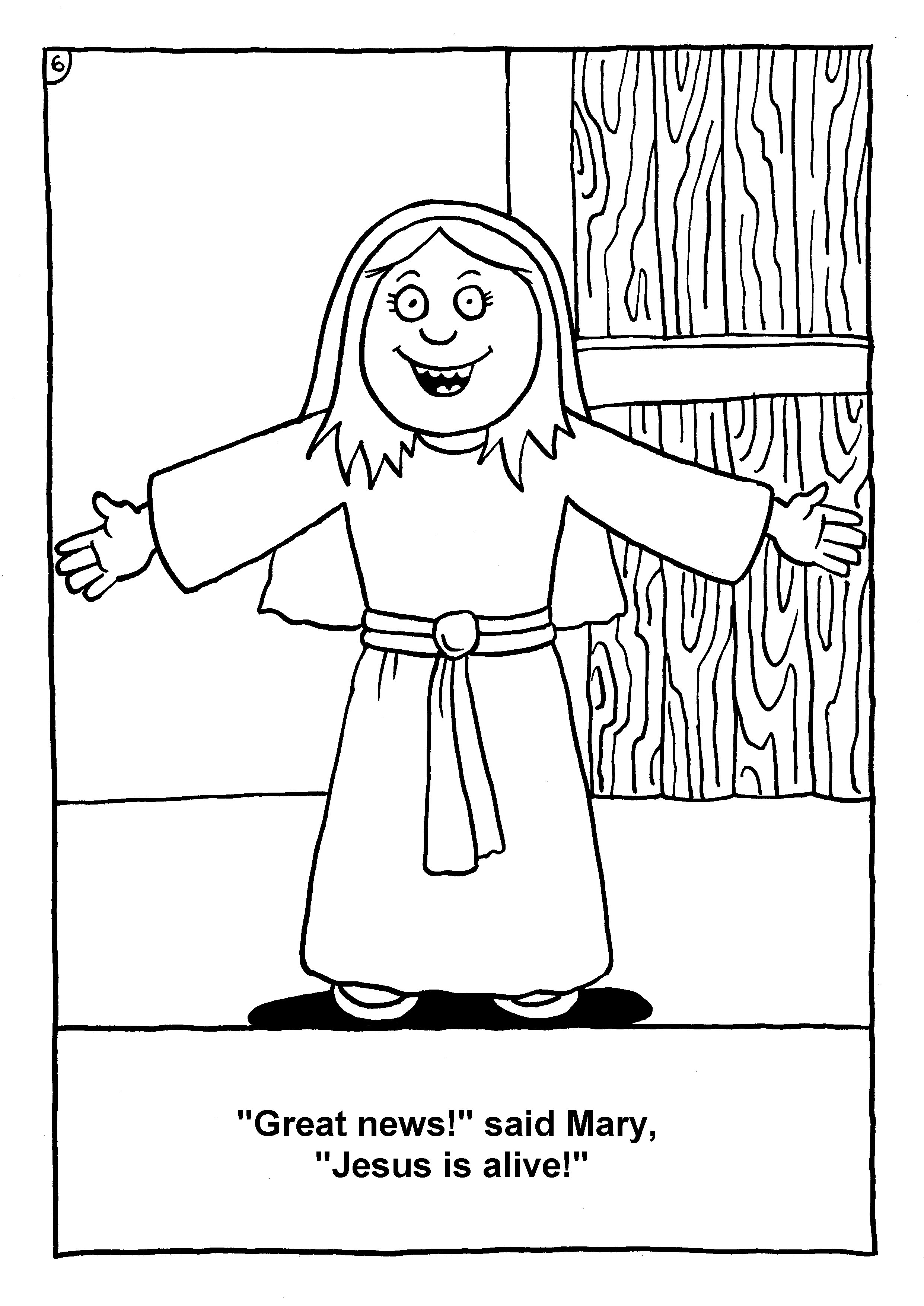 Art and craftcolouring in booksjesus is alive richard gunther â free christian resources
