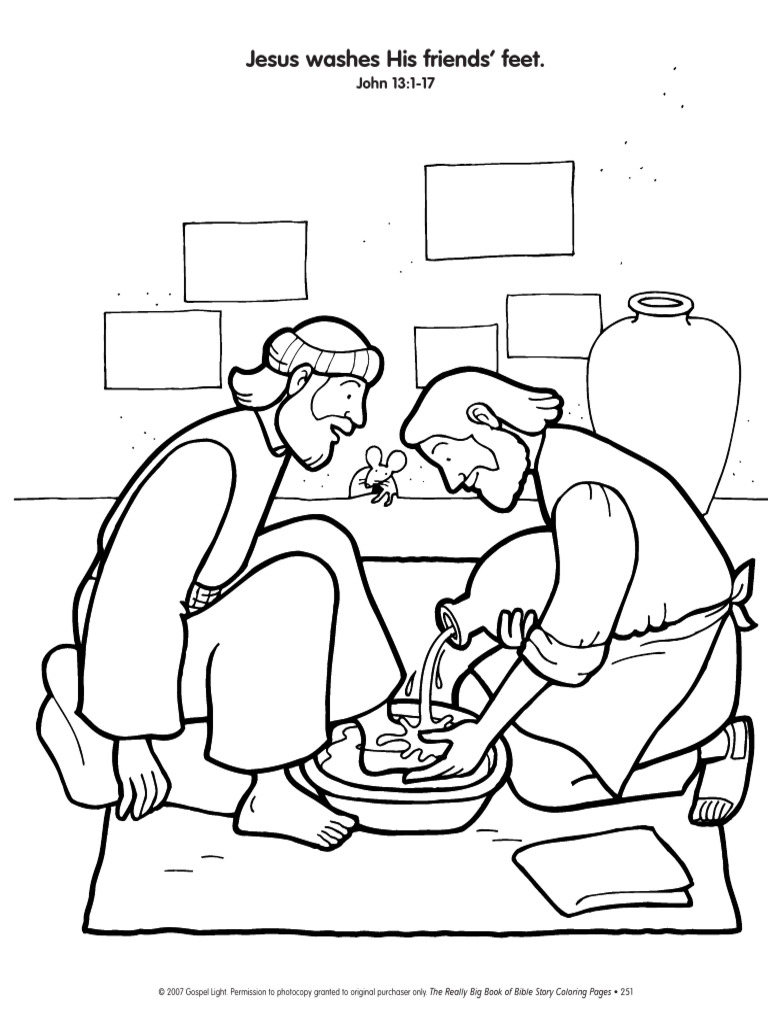 Jesus washes his friends feet pdf