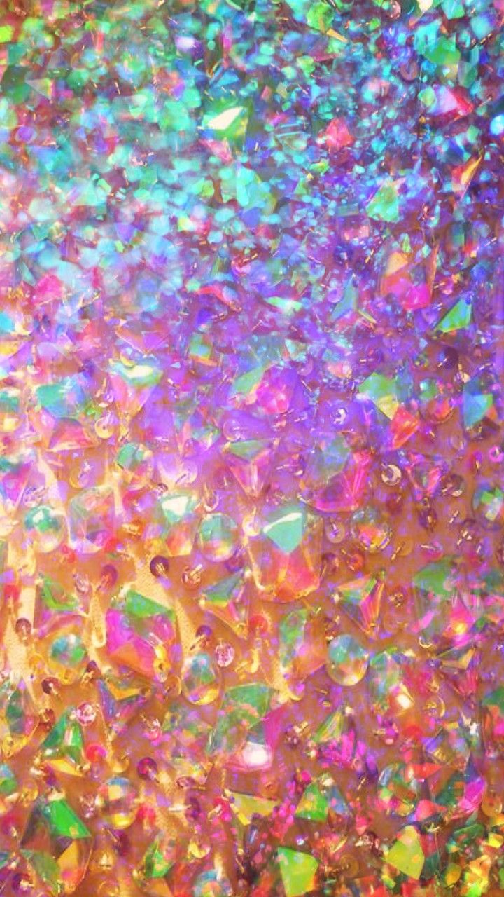 Rainbow glittery gems made by me patterns textures colorful glitter galaxy wallpapers baâ rainbow wallpaper phone background patterns crystal background