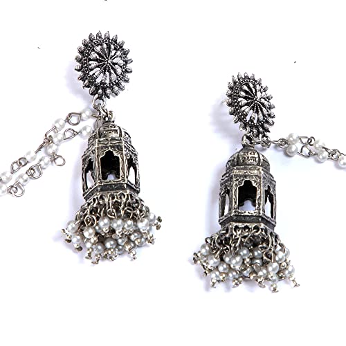 Buy zehra trendg stylish traditional bahubali pearl jhumka earrgs at