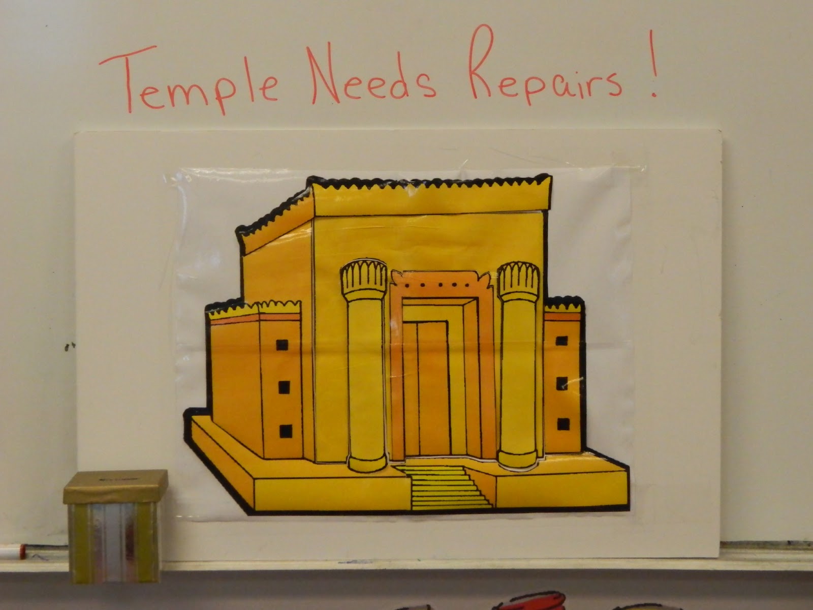 Hands on bible teacher joash repairs the temple