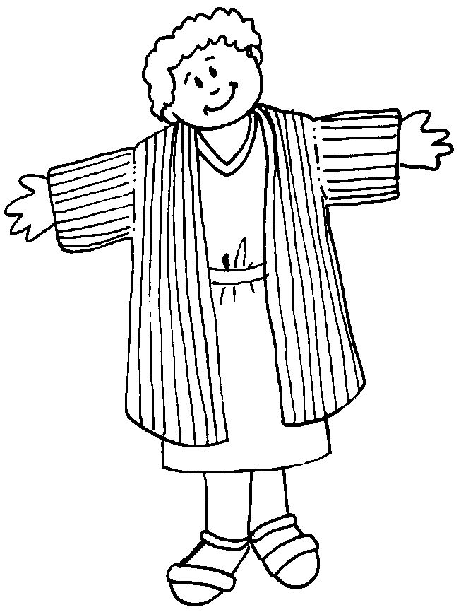 Joseph picture bible coloring pages bible coloring coat of many colors