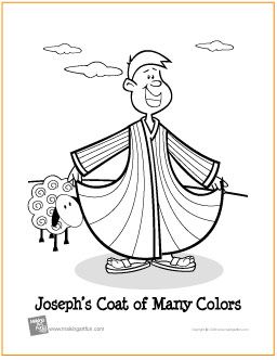 Josephs coat of many colors free printable coloring page bible coloring pages bible coloring josephs coat of many colors