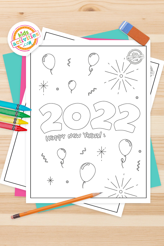 Free new years coloring pages to print color kids activities blog