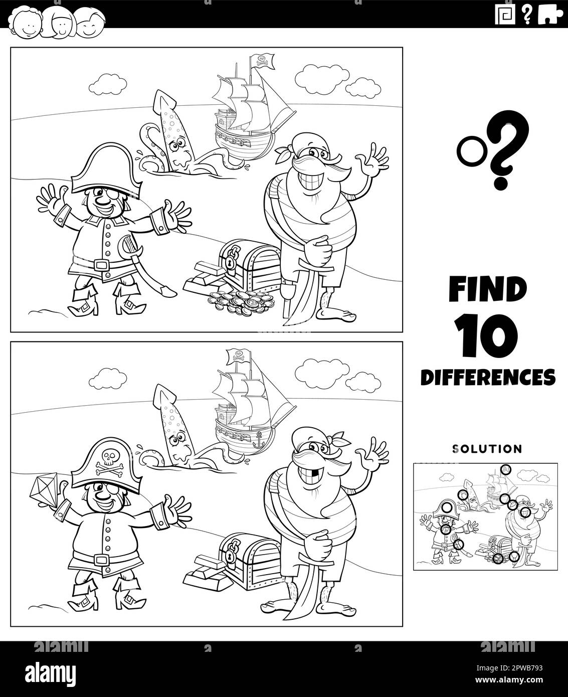 Personaje del juego de calamar imãgen de stock en blanco y negro