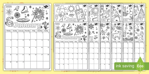I can doodle a creative calendar for