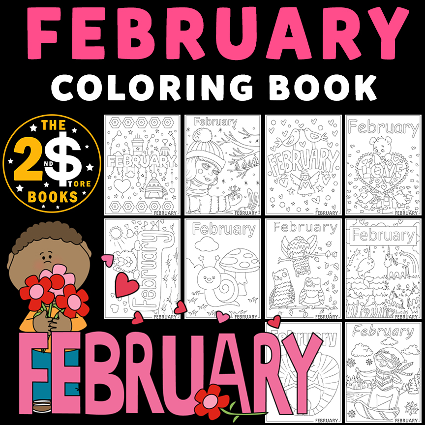 Calendar july coloring book