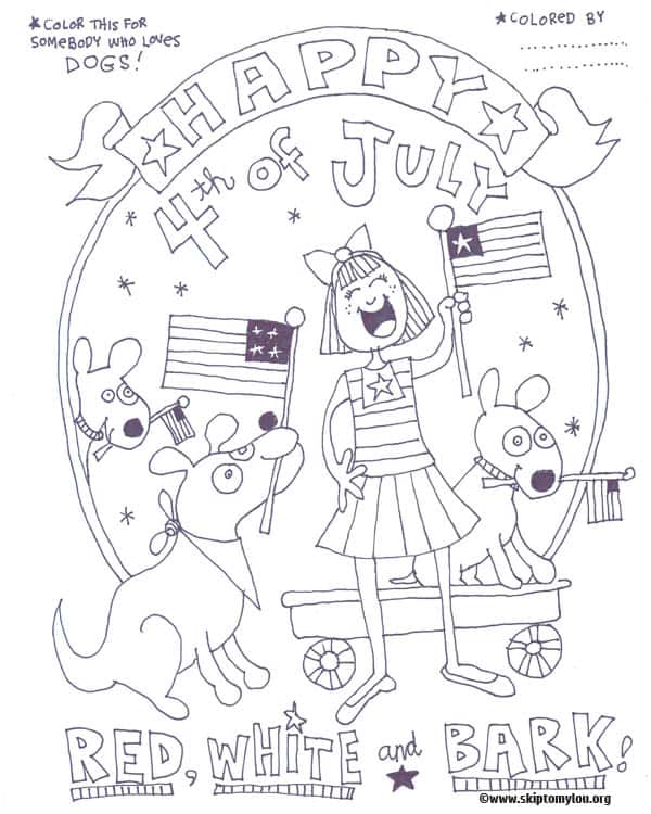 Free printable fourth of july coloring pages skip to my lou