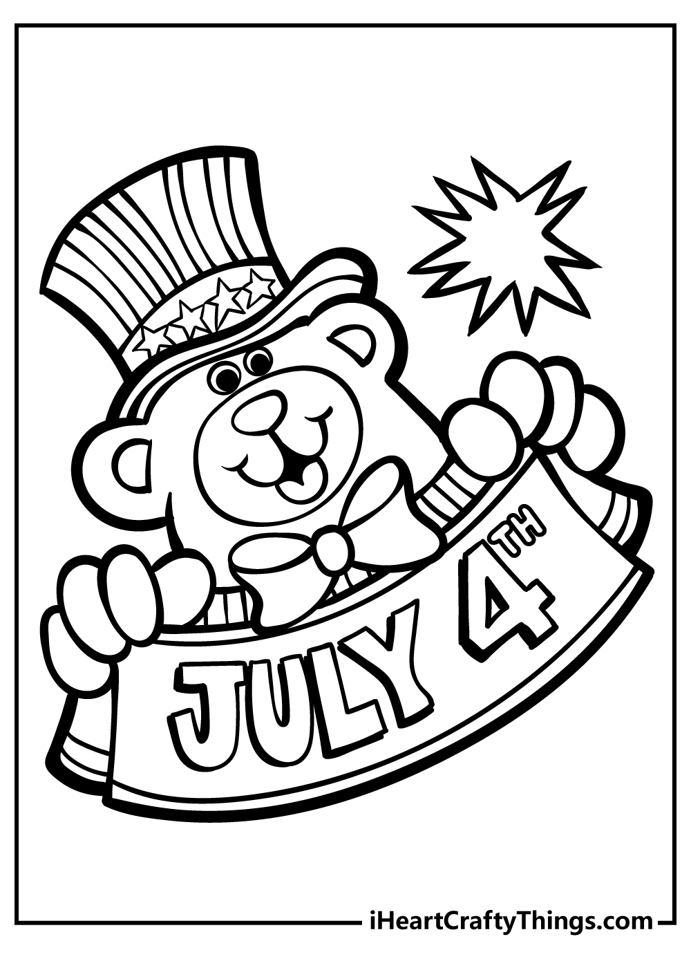 Th of july coloring pages free printables