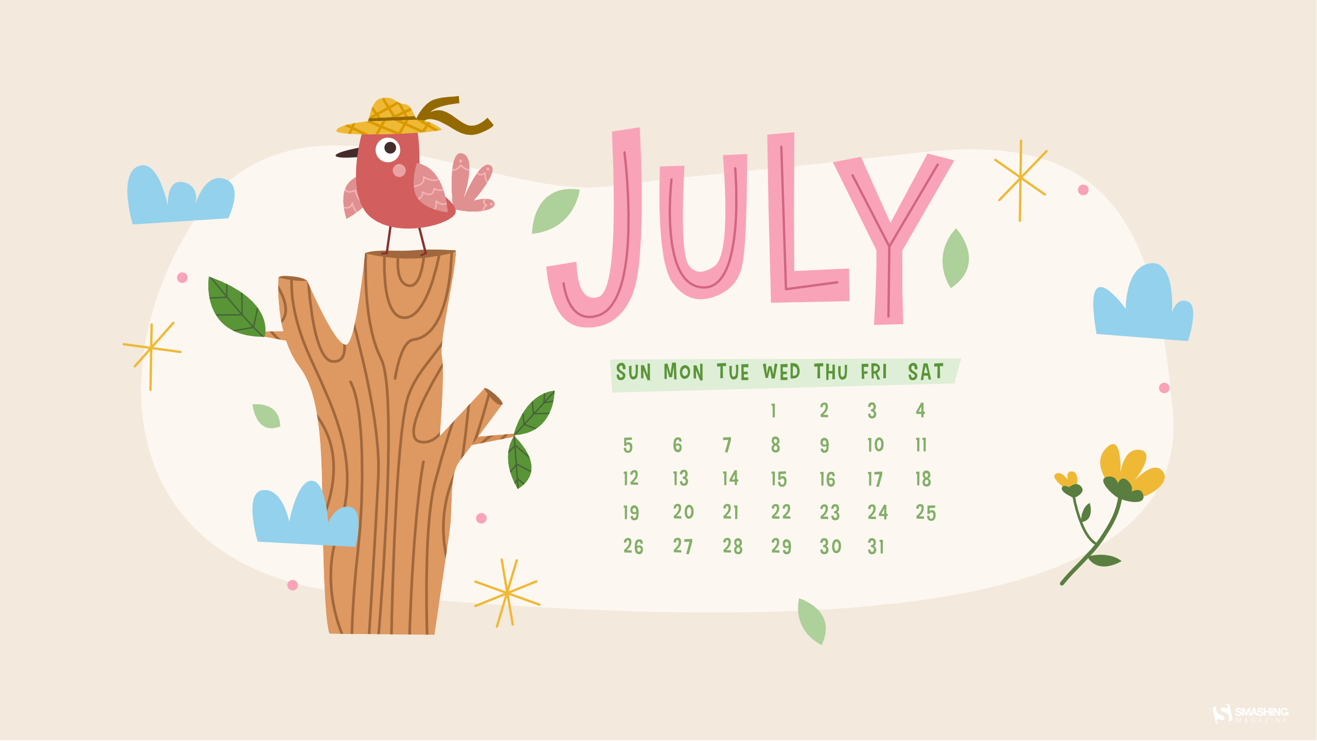 Finding inspiration in the simple things july wallpapers edition â smashing magazine