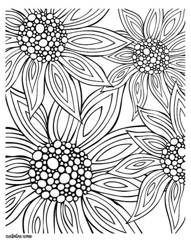 Free printable adult coloring pages for summer