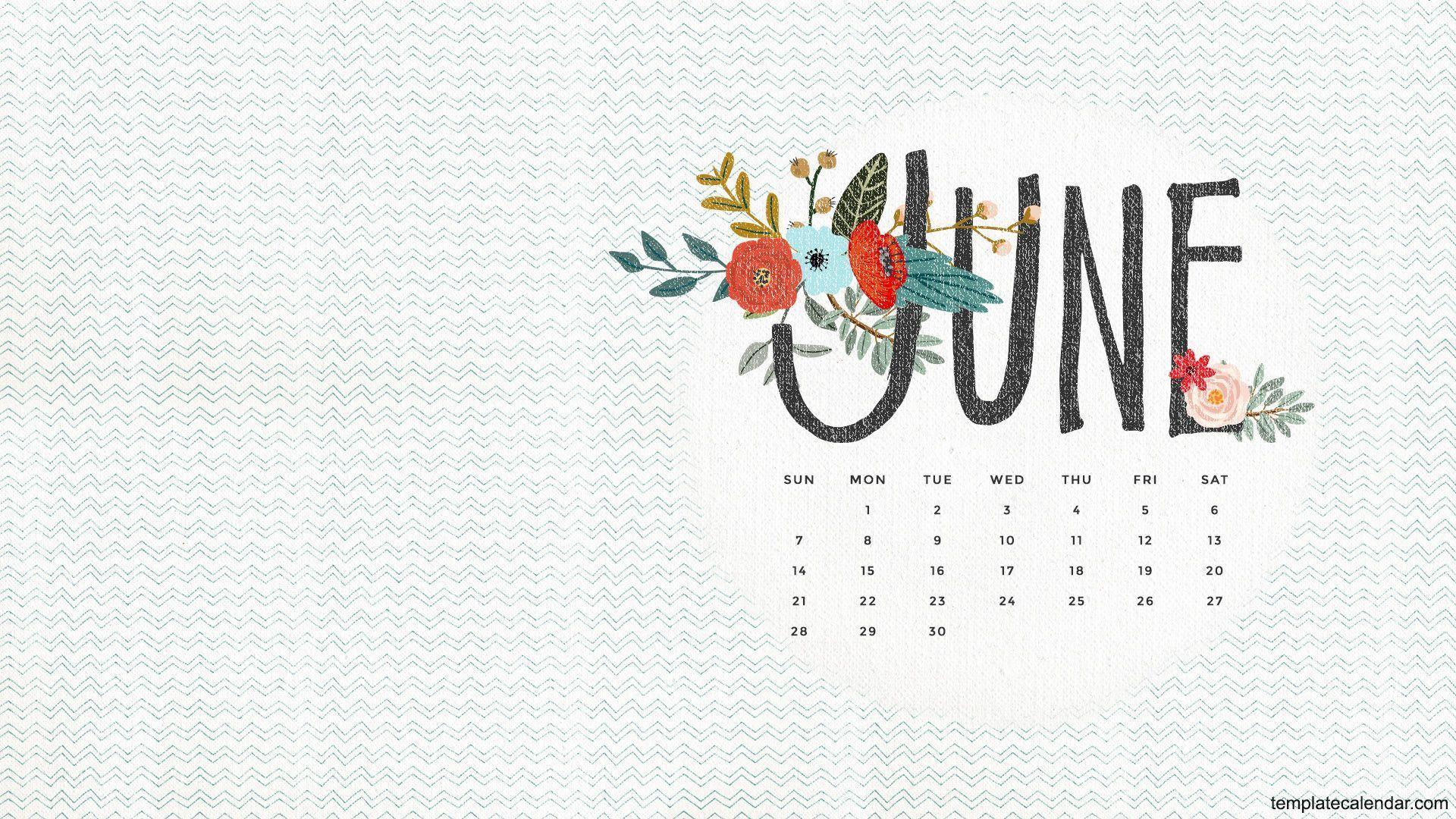 Desktop wallpapers calendar june