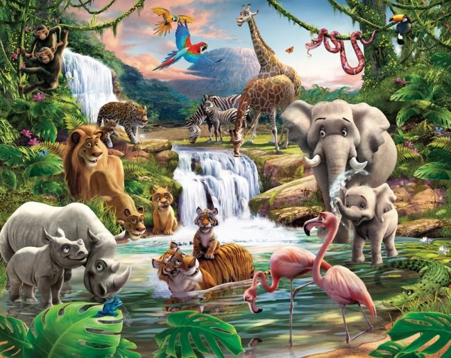 Jungle theme wallpaper
