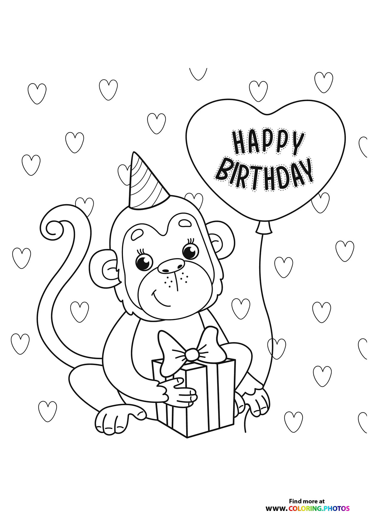 Birthday monkey