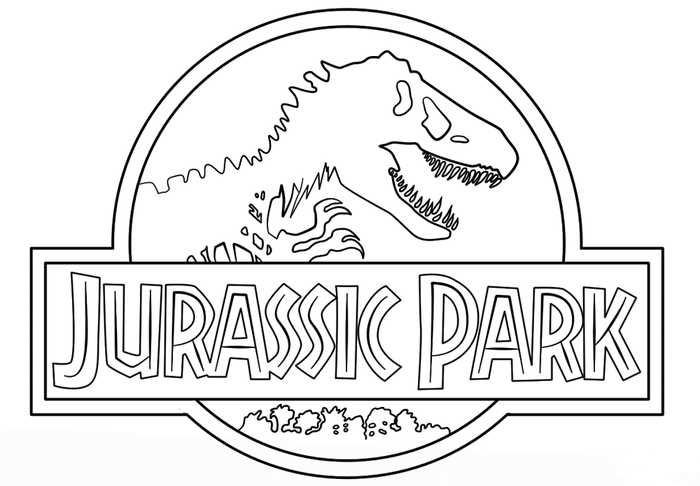 Free jurassic park coloring pages pdf