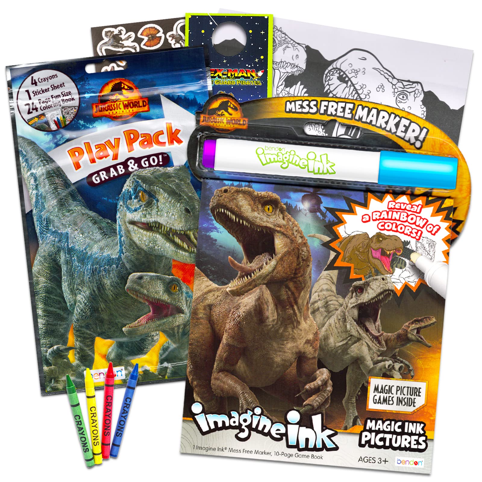 Jurassic world coloring and activity books