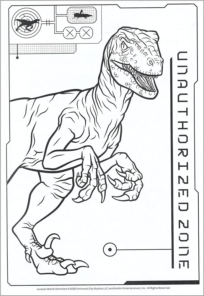 Jurassic world jumbo coloring and activity book