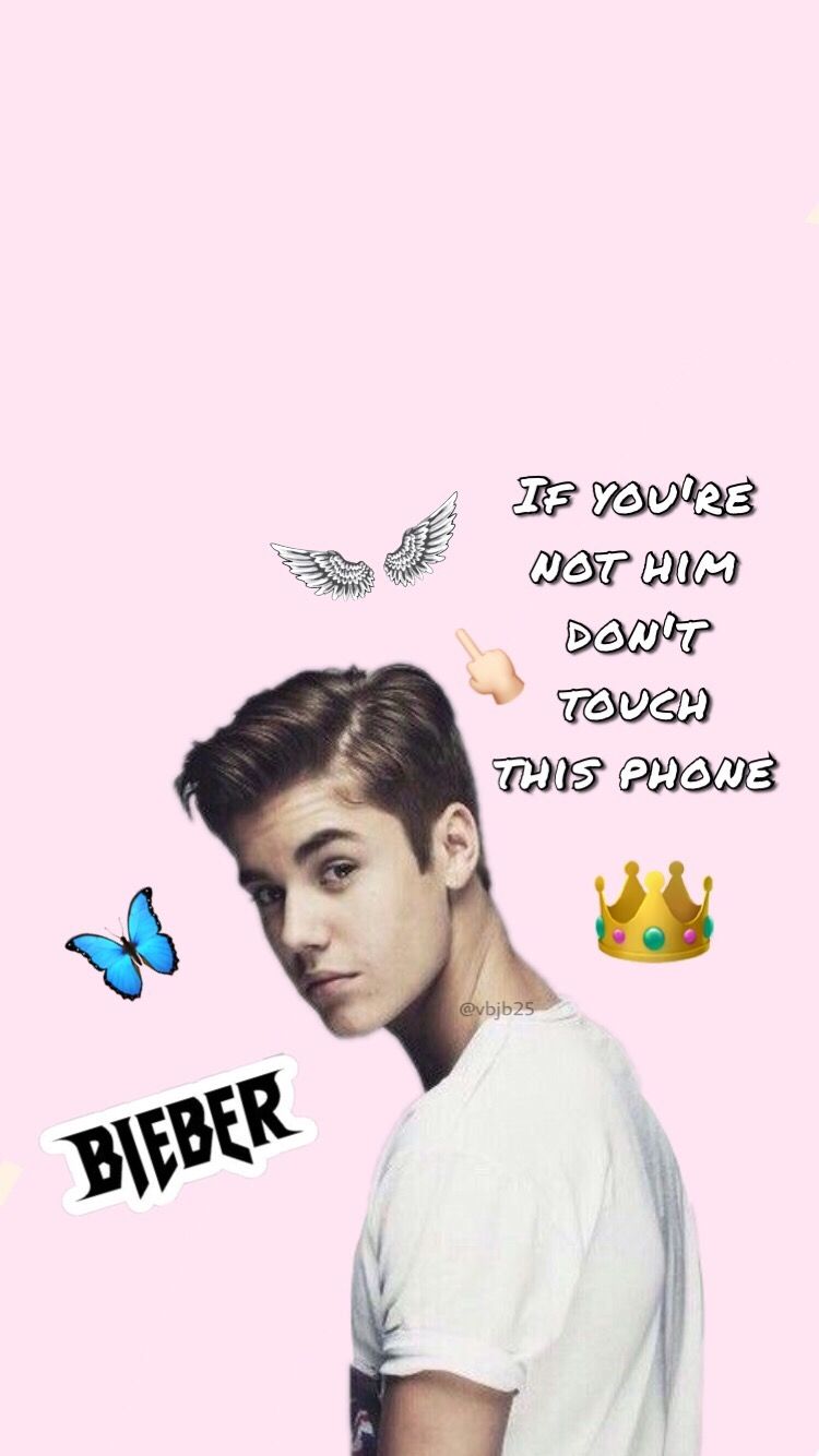 Justin bieber wallpaper dont touch my phone pink wings iphone android justin bieber wallpaper justin bieber photos love justin bieber