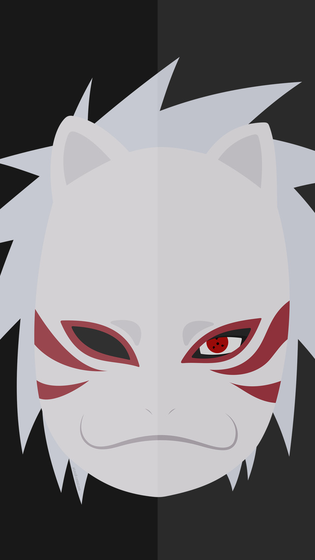 X kakashi hatake naruto minimalist iphone csse ipod touch hd k wallpapers images backgrounds photos and pictures