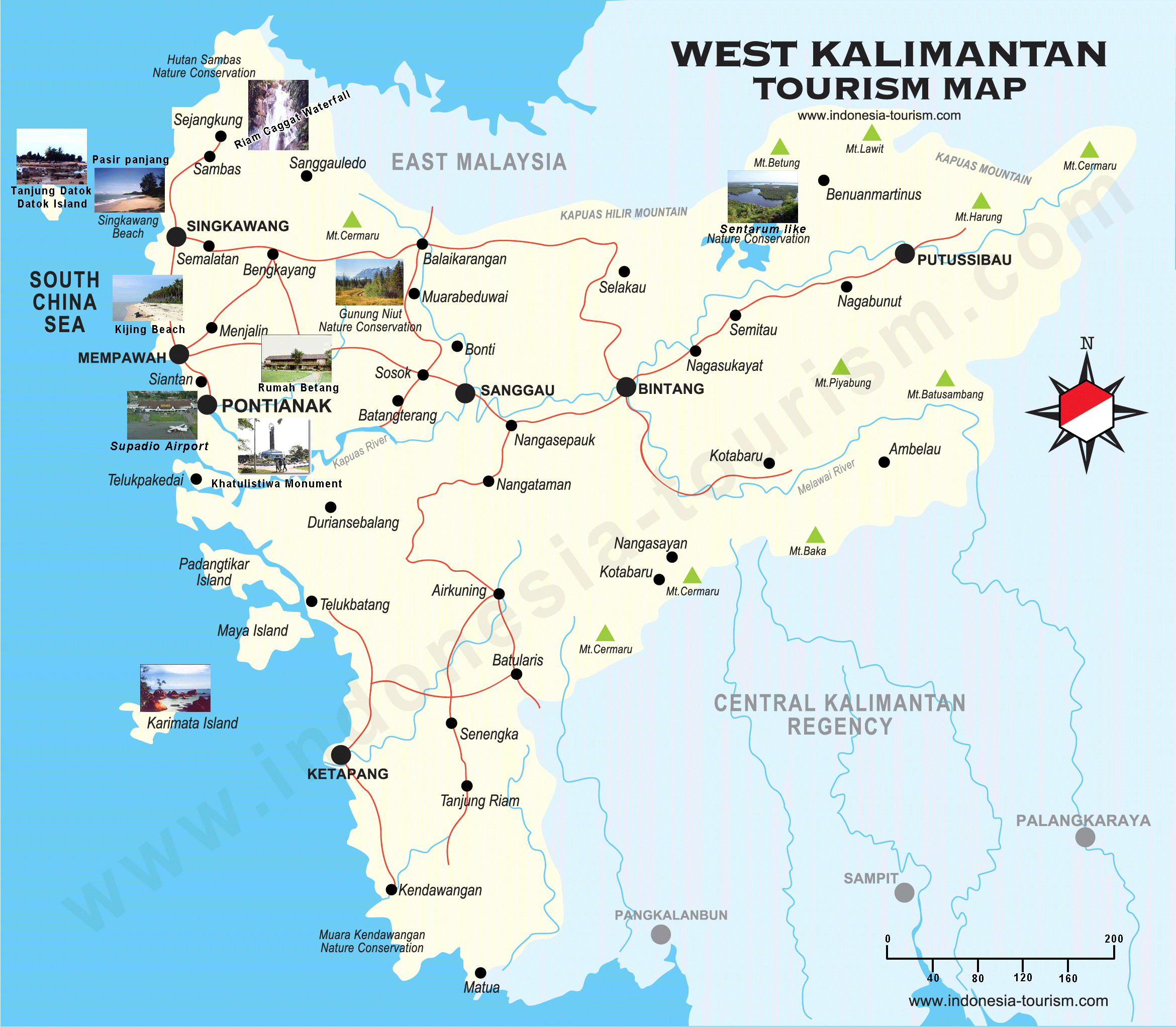 West borneo map