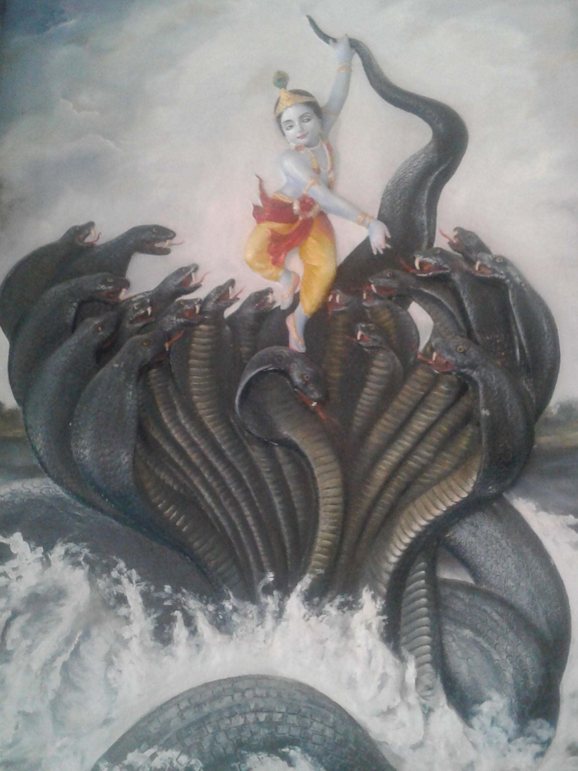 Krishna kaliya daman mardan shri krishna dance on kaliya naag snake lord krishna lord ganesha patgs lord krishna wallpapers