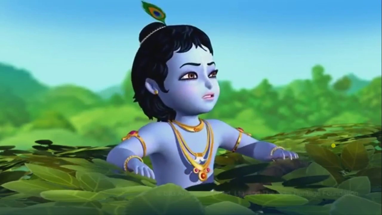 Krishna dancing over the subdued kaliya naag