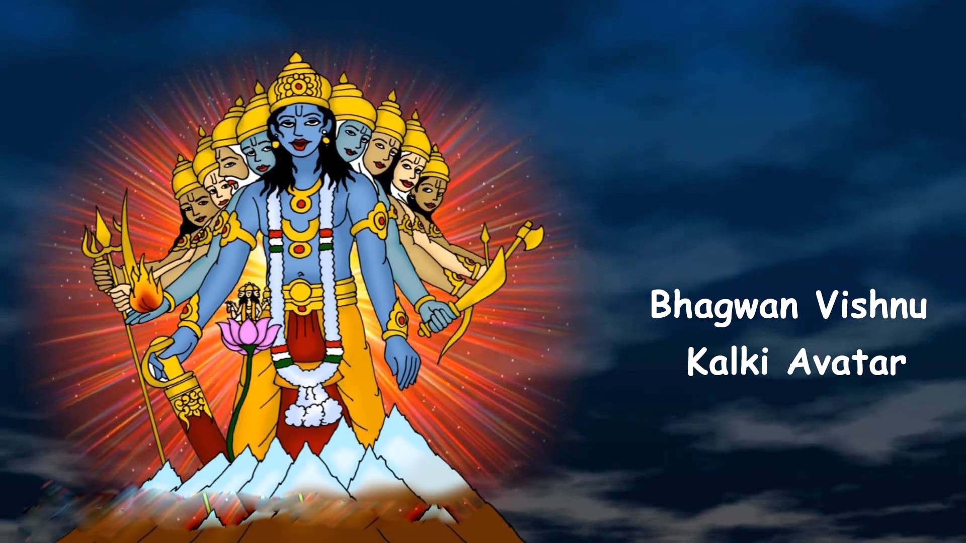 Bhagwan vishnu kalki avatar hindu gods and goddesses