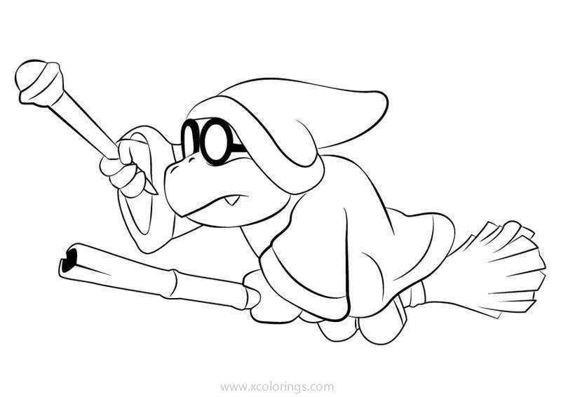 Kamek from paper mario coloring pages mario coloring pages super mario coloring pages coloring pages