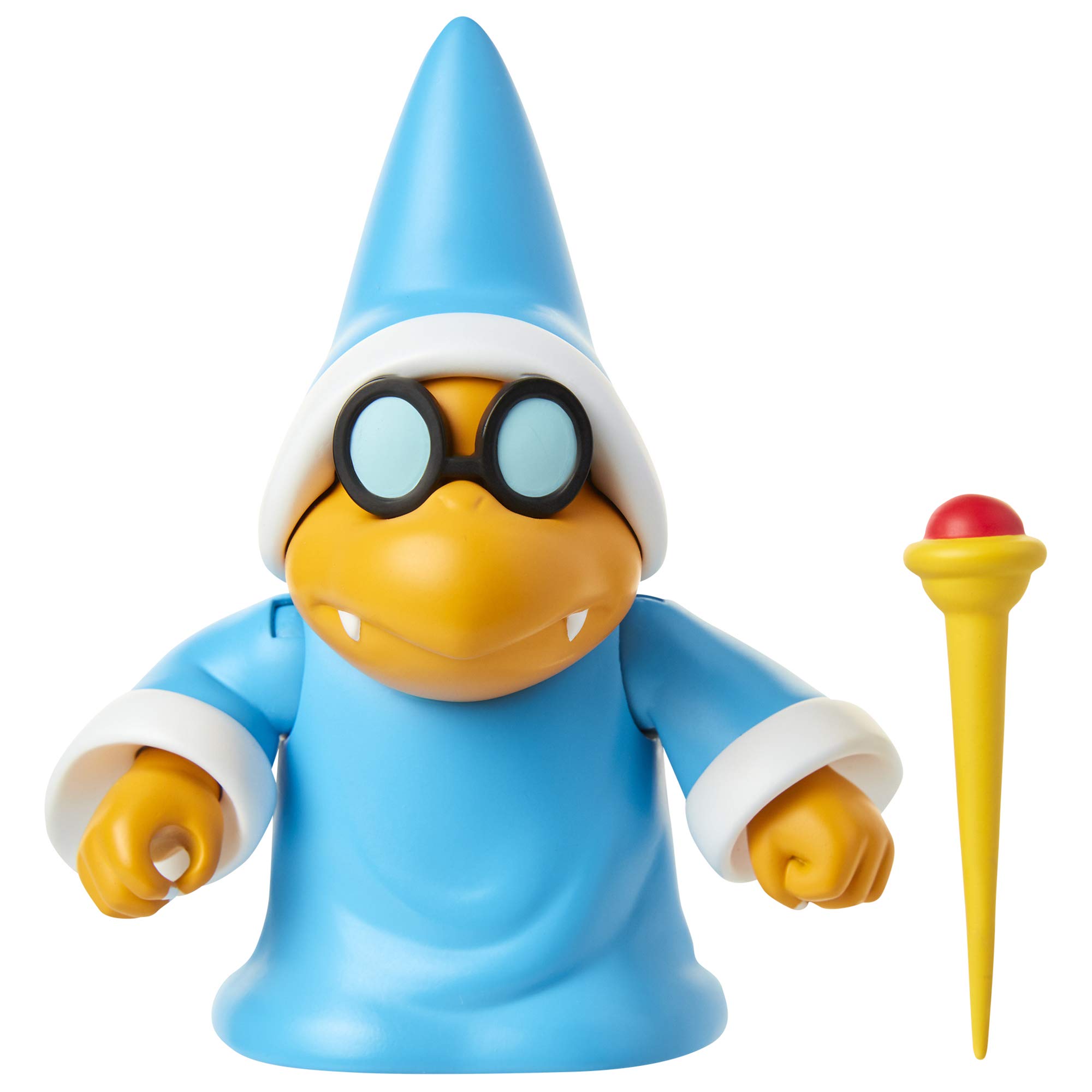 Super mario nintendo collectible magikoopa poseable articulated action figure with wand accessory perfect for kids collectors alike for ages toys games