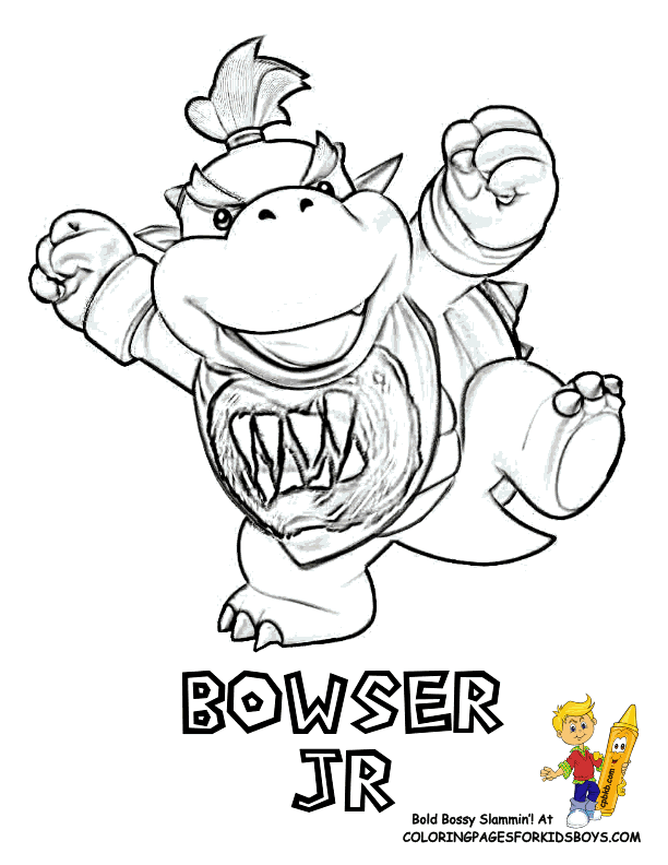 Free bowser jr coloring pages download free bowser jr coloring pages png images free cliparts on clipart library